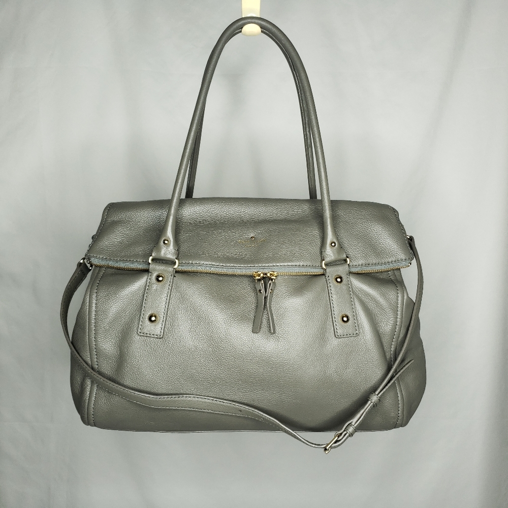 Kate Spade - Cobble Hill Leslie Leather Tote in French Grey - Picture 2 of 14